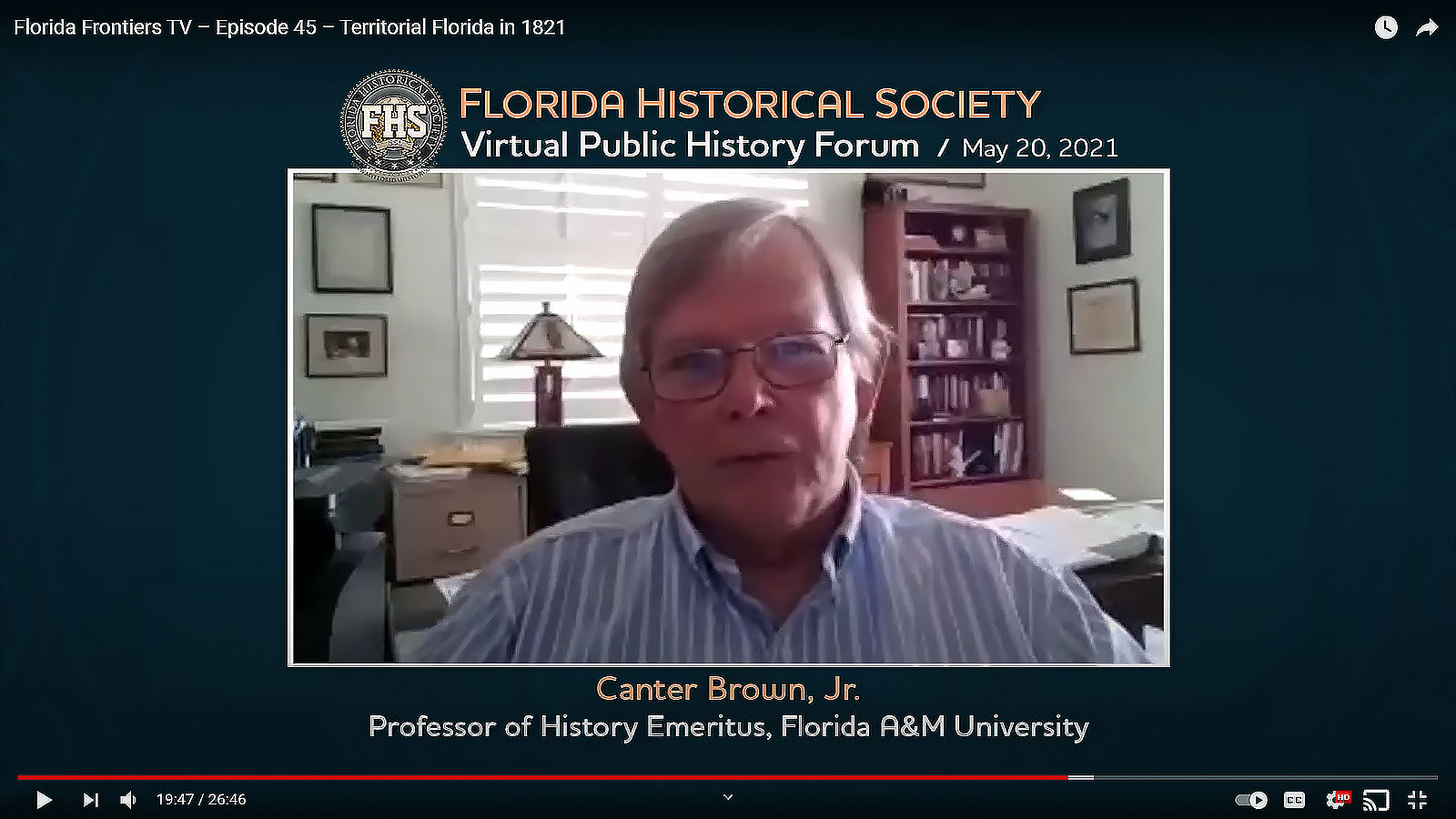 Canter Brown Jr, Professor of History Emeritus, Florida A&amp;M University