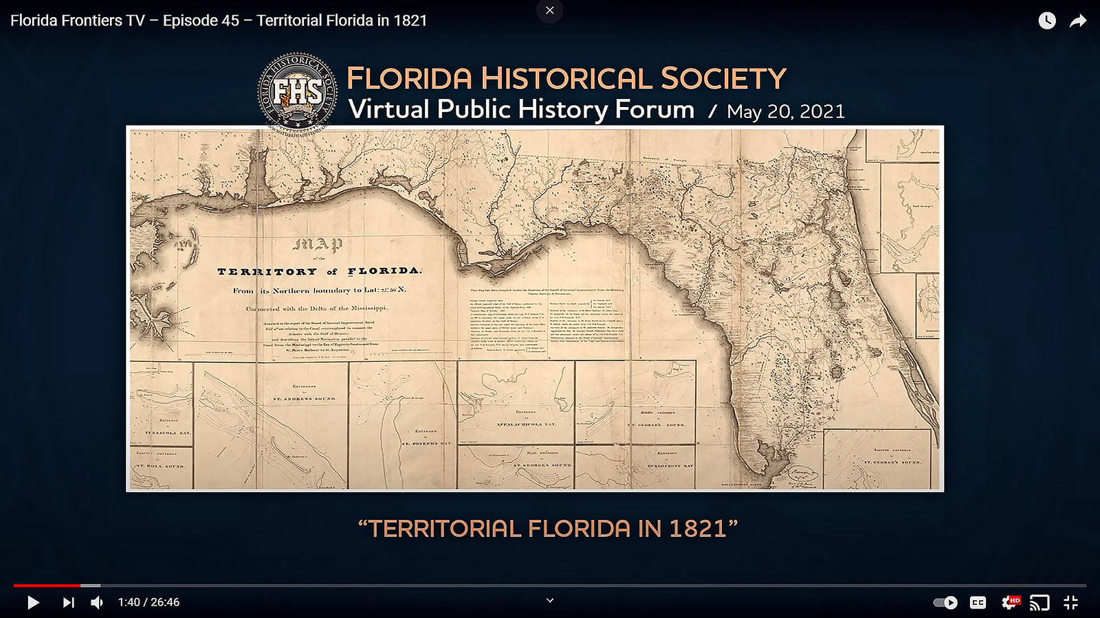 Florida Frontiers TV – Episode 45 – Territorial Florida in 1821