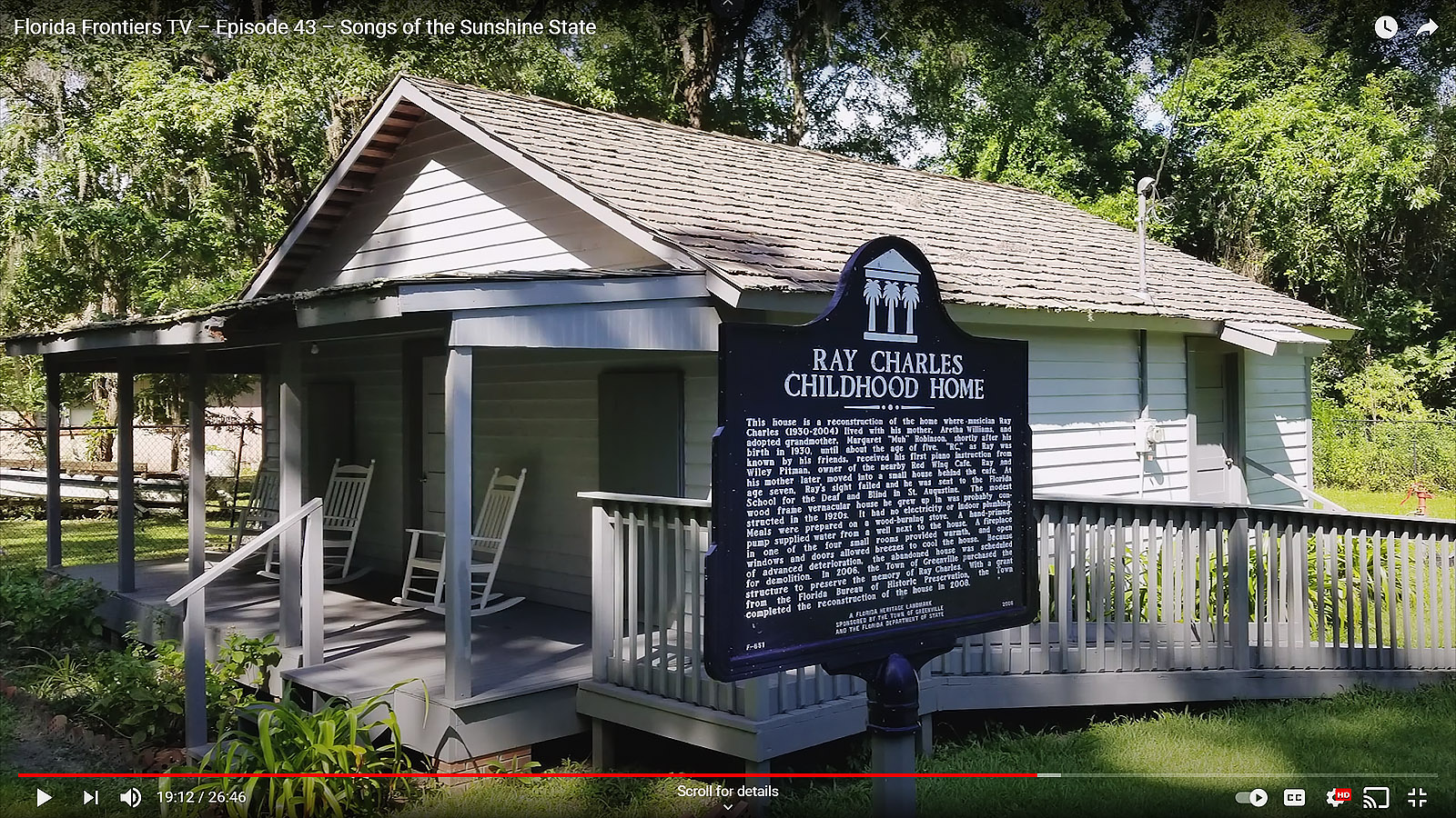 Ray Charles, Childhood Home