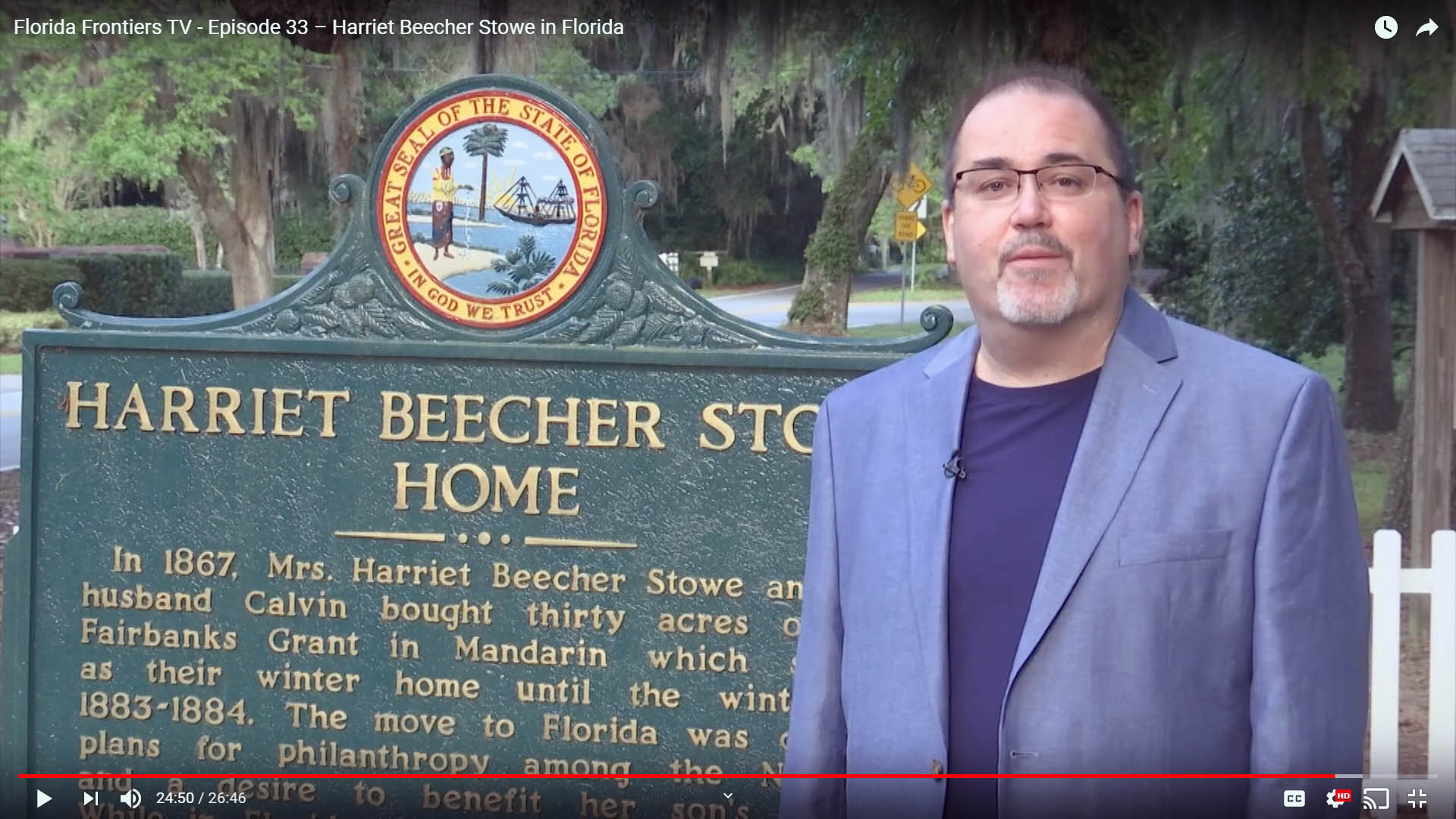 Marker, Harriet Beecher Stowe home