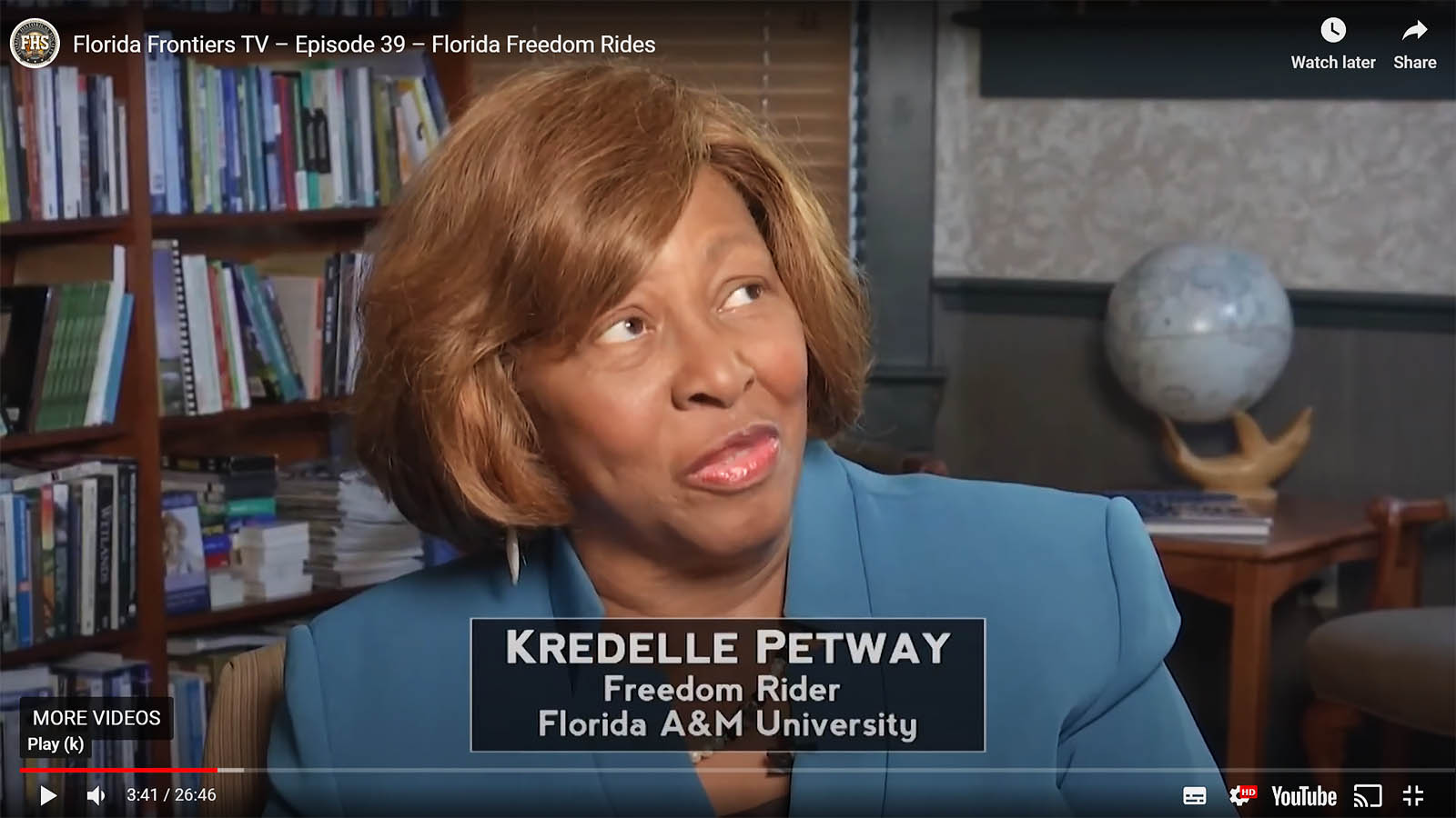 Kredelle Petway - Freedom Rider, Florida A&amp;M University