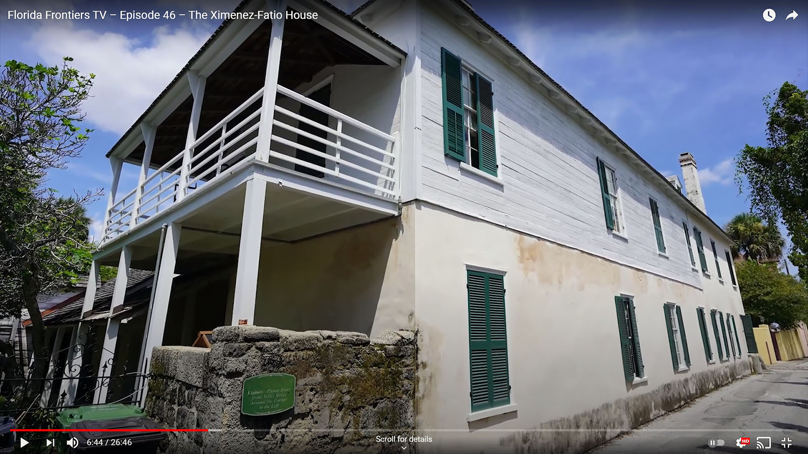 Ximenez-Fatio House, exterior view