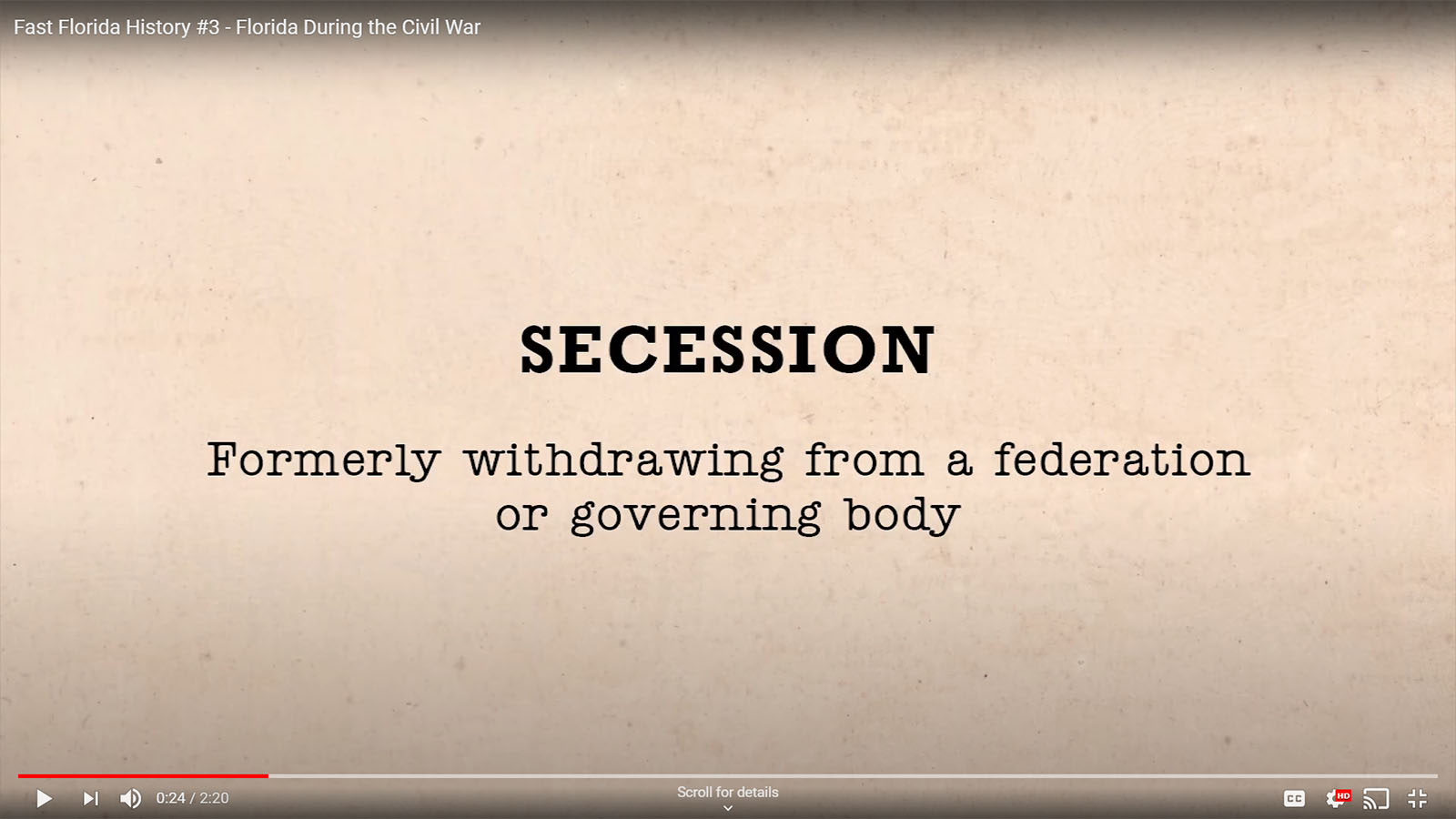 Florida Secession during Civil War