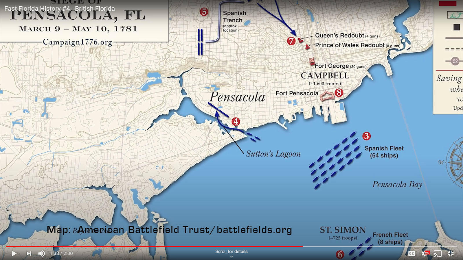Siege of Pensacola, 1781