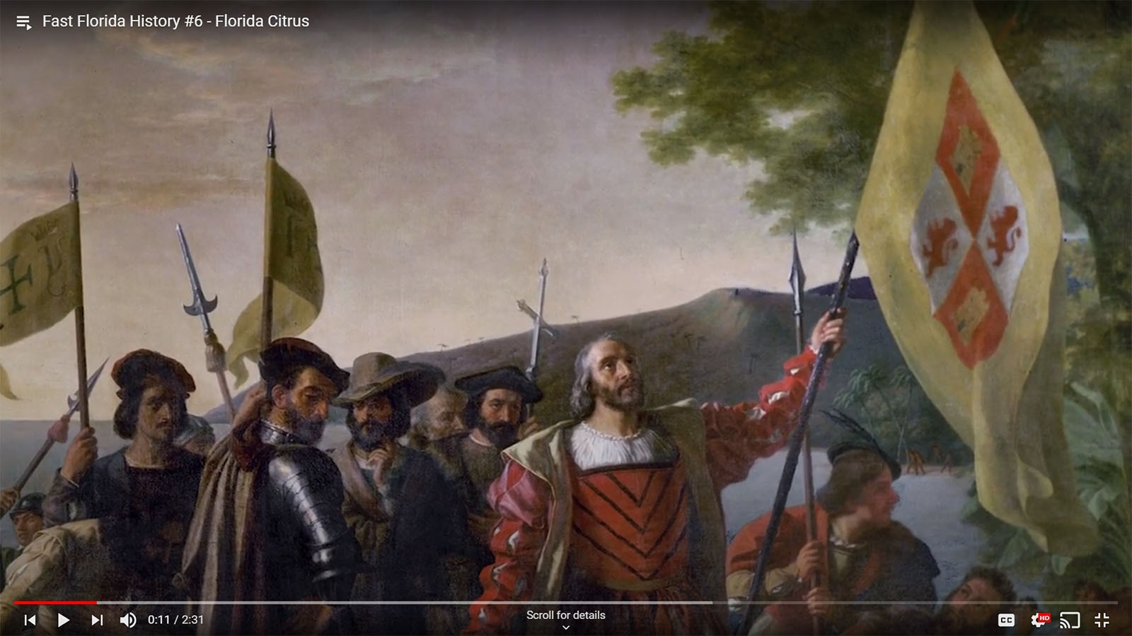 Spanish bring Citrus to St. Augustine Florida