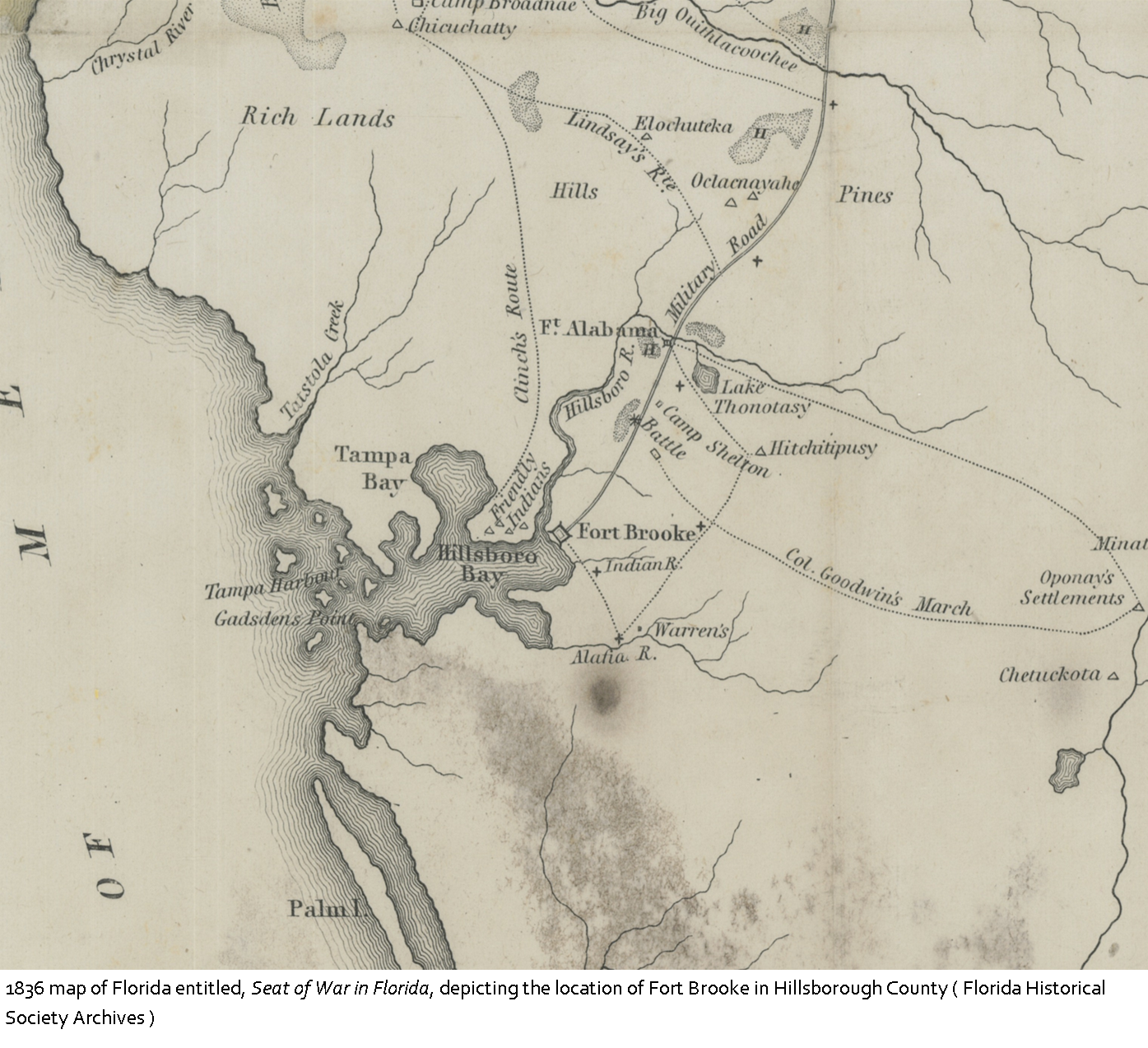 Map of Hillsborough County, Florida, 1882 - History & Genealogy Records of Hillsborough  County - Digital Collections