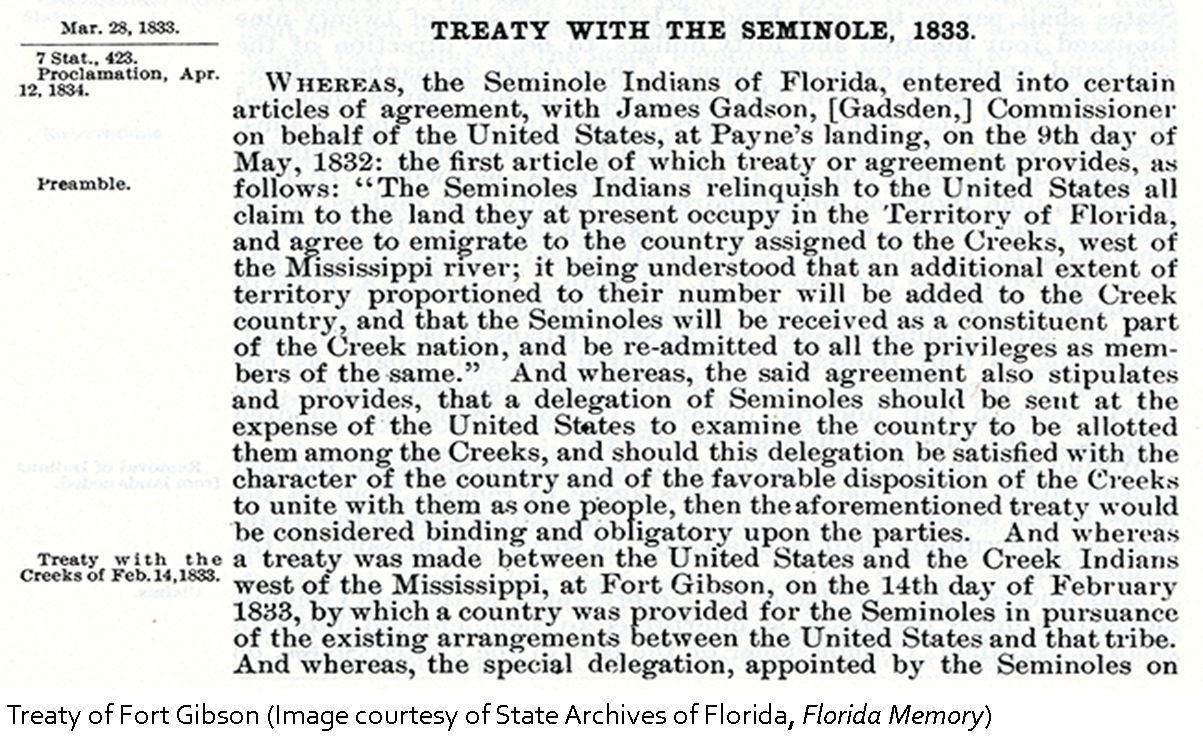The Treaty of Payne’s Prairie
