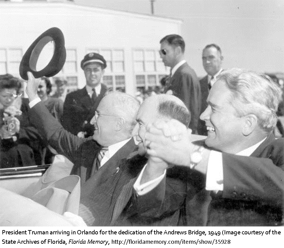 Dedication ceremony of the Charles O. Andrews causeway