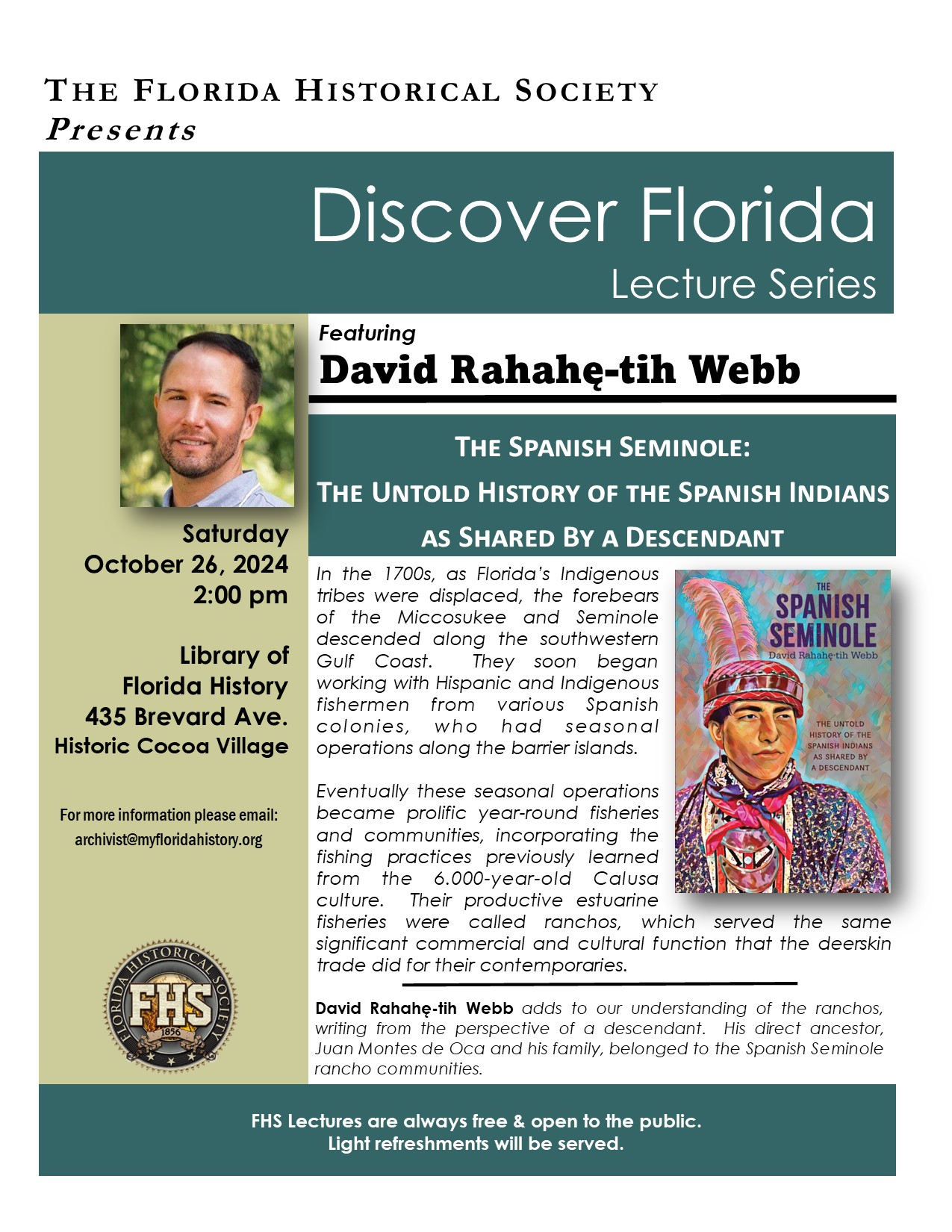 David Rahahę•tih Webb - The Spanish Seminole