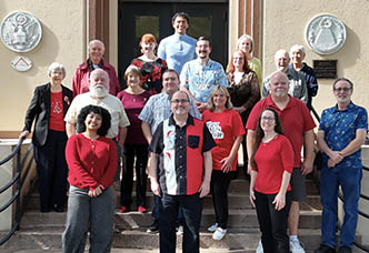 Christmas on FHS steps