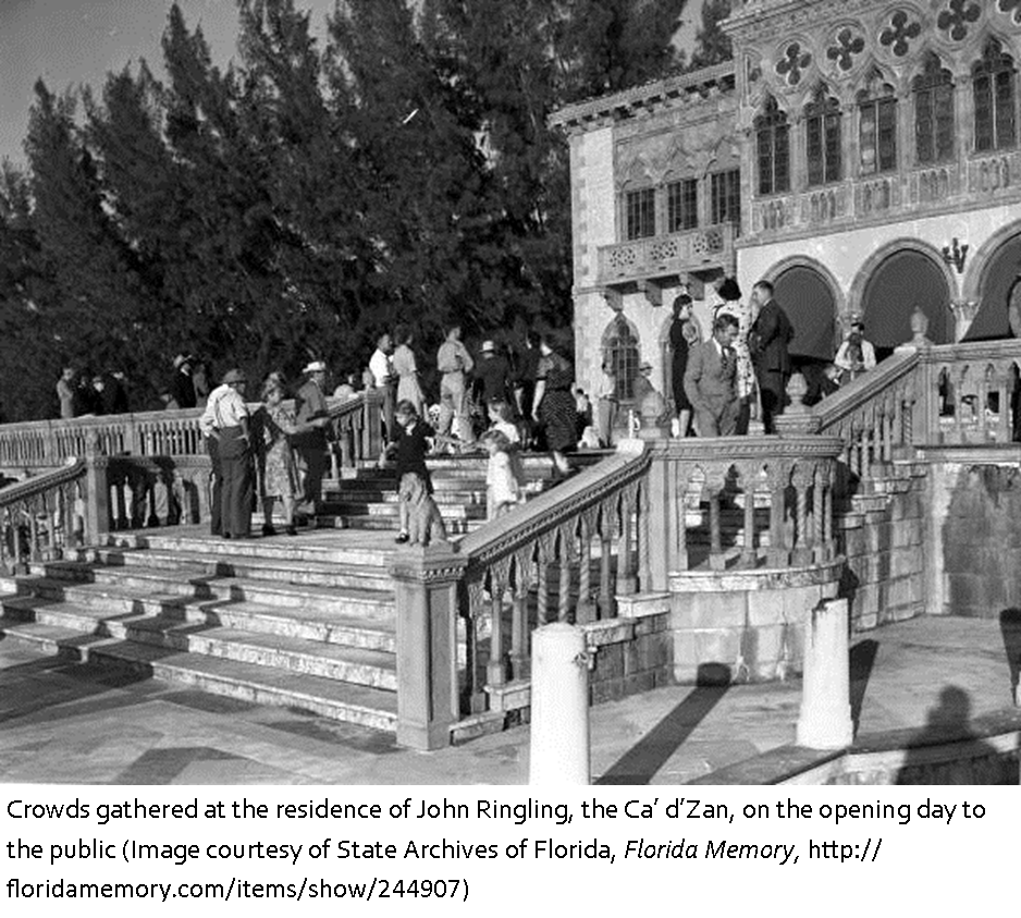 Ringling home opens to the public Florida Historical Society