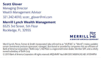 Merrill, a Bank of America company - Scott Glover Managing Director, Rockledge FL.