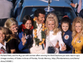 Richard Petty won his third Daytona 500 race