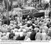  President Gerald Ford made a campaign stop in Miami