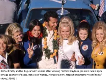Richard Petty won his third Daytona 500 race