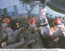 Astronauts killed in a fire