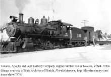 Construction of the Tavares, Apopka and Gulf Railway