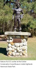 CCC workers statue