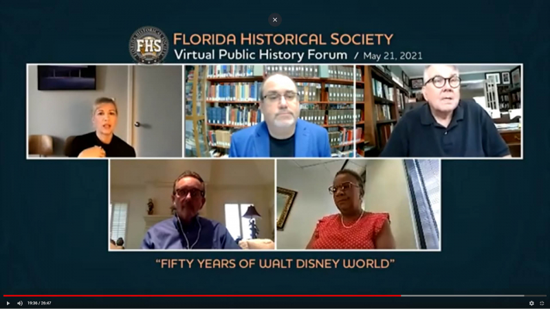 Virtual Public History Forum, 50 Years of Walt Disney World