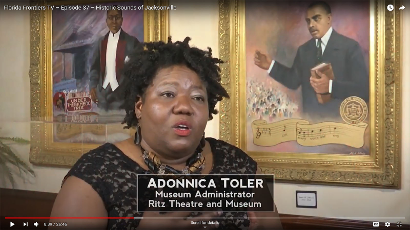 Adonnica Toler, Museum Administrator, Ritz Theatre and Museum