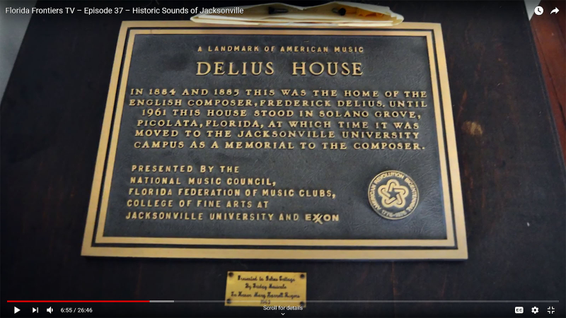 Delius House plaque