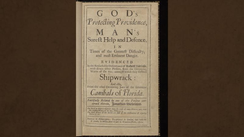 Title Page of God's Protecting Providence (London, 1770)