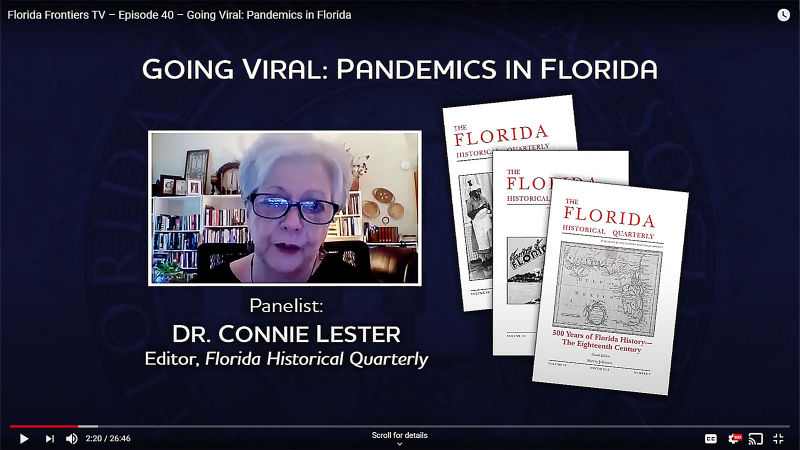 Dr. Connie Lester, Editor Florida Historical Quarterly