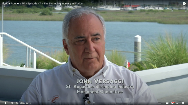 John Versaggi, St.Augustine Shrimping Industry Monument Committee